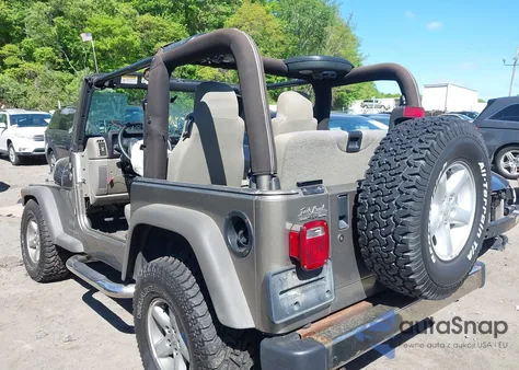 2005 Jeep Wrangler X из США, поврежденный, VIN 1J4FA39S15P305528
